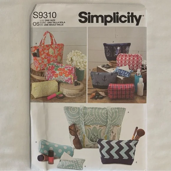 Simplicity Sewing Pattern Lot - Bags, Baskets, & Crafts -9310/9525/9623/9631 - Picture 2 of 6